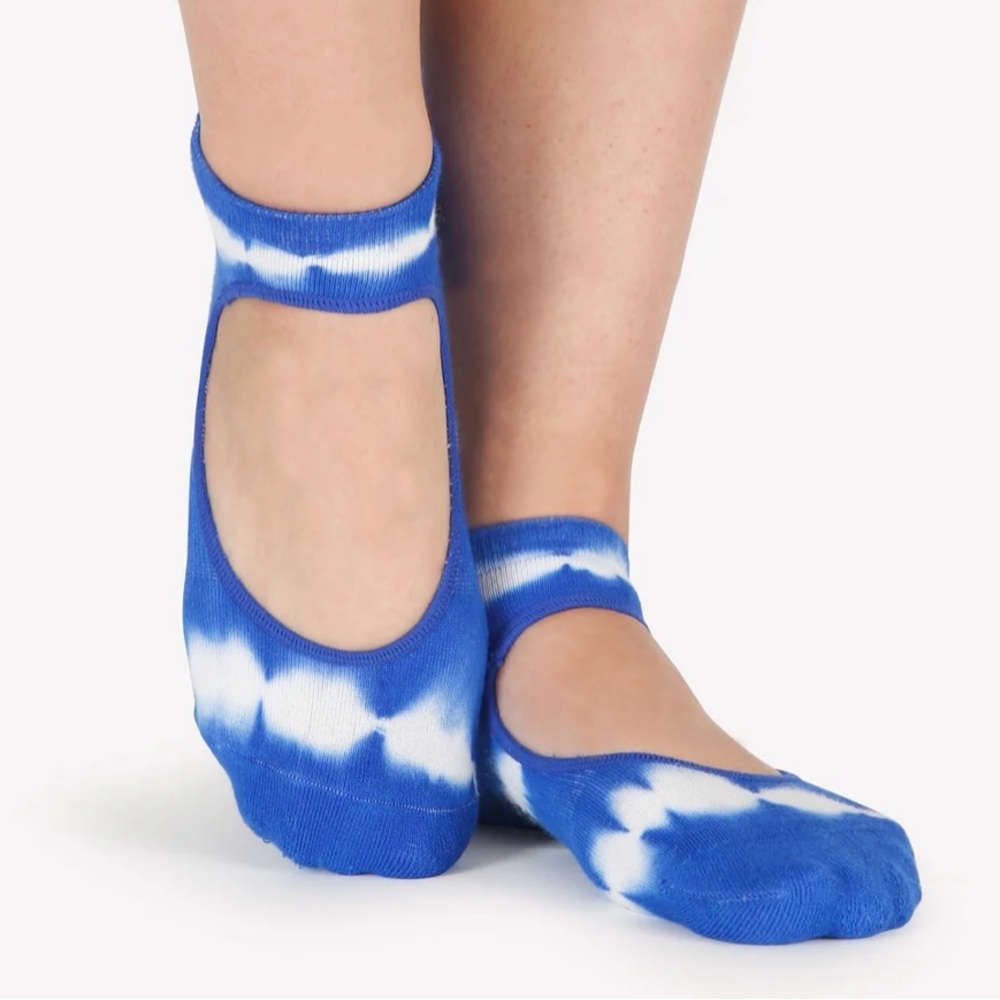 Pointe Studio Shibori Print Strap Grip Socks